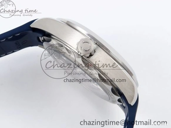 0226 Aqua Terra GMT Worldtimer 43mm VSF 1:1 Best Edition Deep Blue Dial on Blue Rubber Strap A8938 Super Clone QuickDry 7721